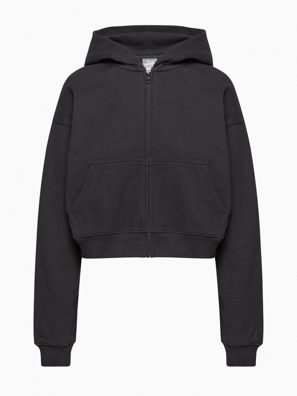 Aritzia TNA Cozy Fleece Boyfriend Fit Cropped Hoodie